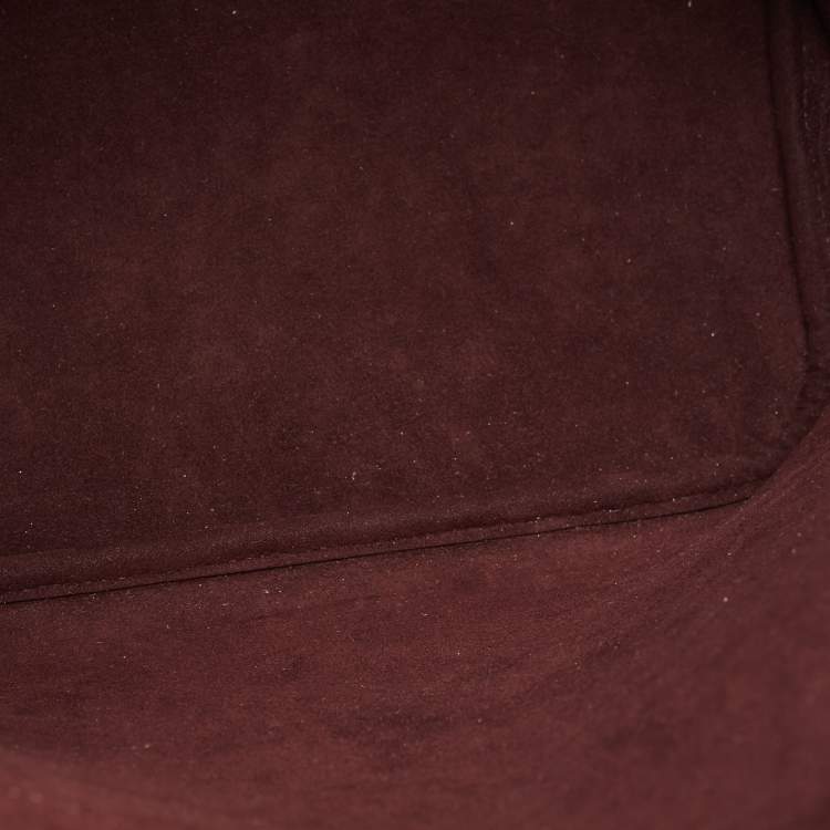 Pre Owned Louis Vuitton Tourterelle Monogram Giant Empreinte Leather Neverfull MM Bag