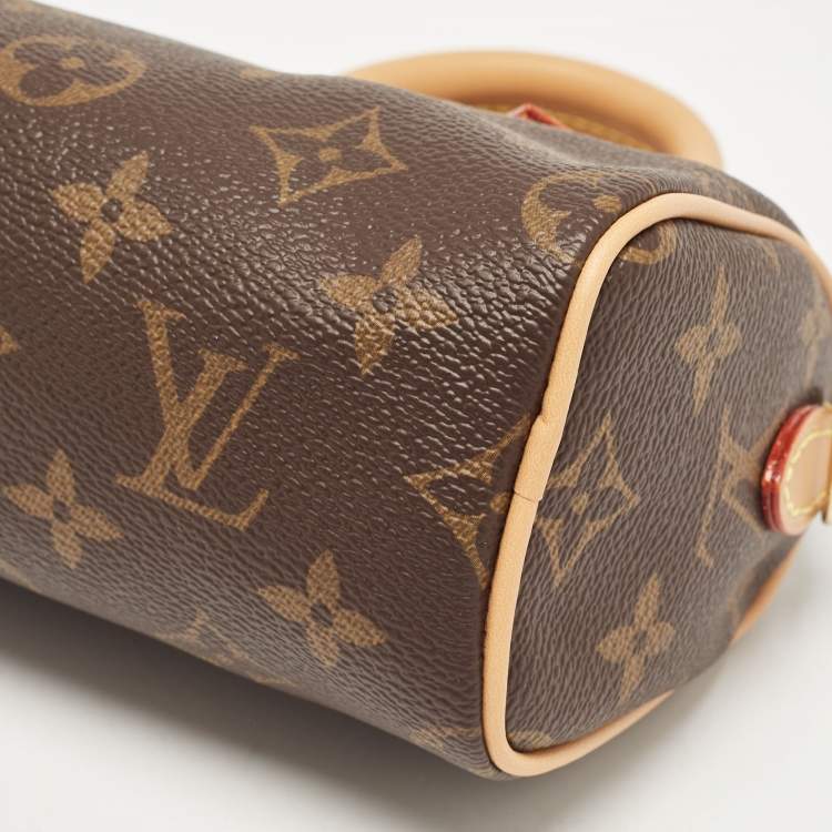 Pre Owned Louis Vuitton Monogram Canvas Speedy Nano Bag