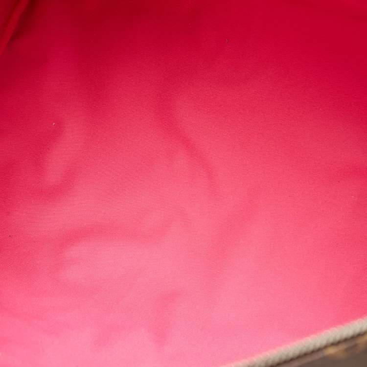 Pre Owned Louis Vuitton Fuchsia Monogram Canvas Keepall Bandouliere 50 Bag