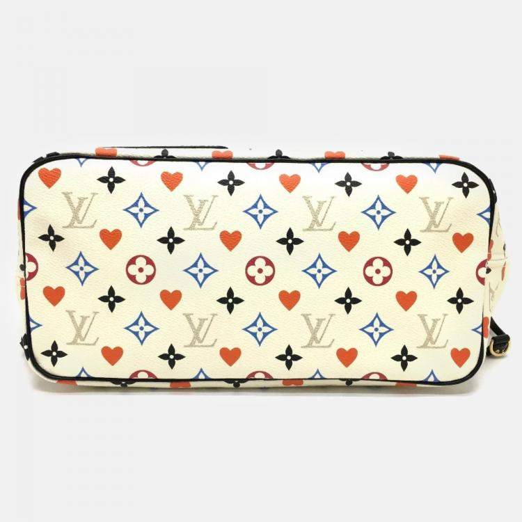 Pre Owned Louis Vuitton Multicolor Monogram Canvas Neverfull MM Game On Tote Bag 