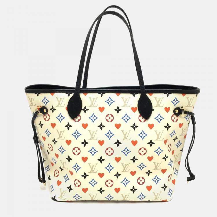 Pre Owned Louis Vuitton Multicolor Monogram Canvas Neverfull MM Game On Tote Bag 