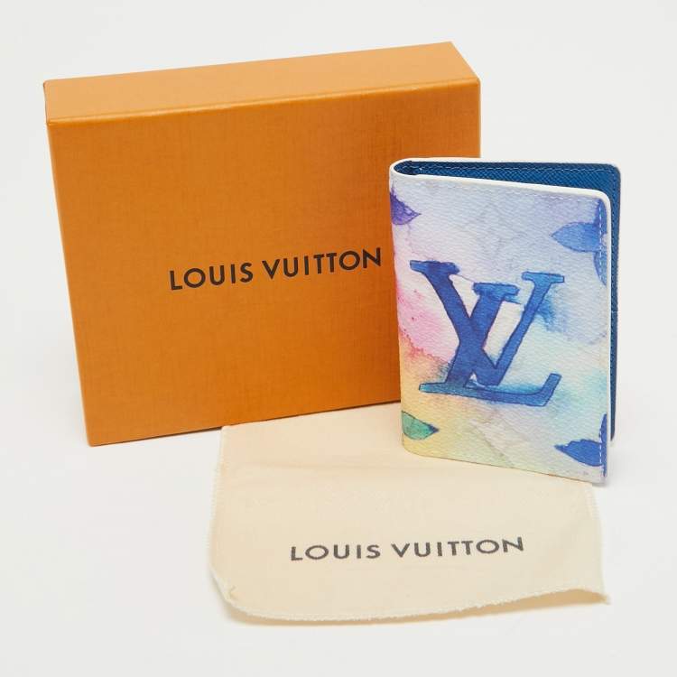Pre Owned Louis Vuitton Monogram Watercolor Canvas Pocket Organizer