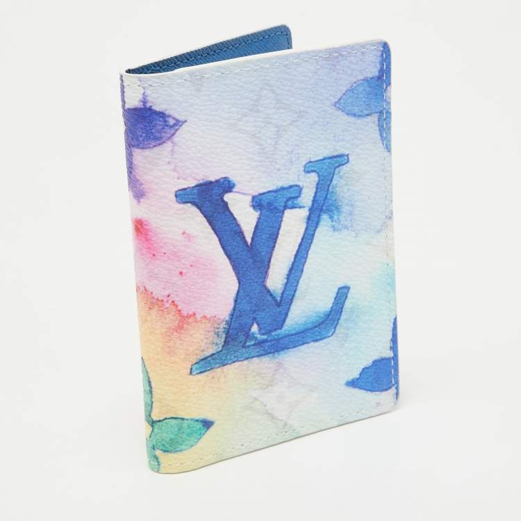 Pre Owned Louis Vuitton Monogram Watercolor Canvas Pocket Organizer