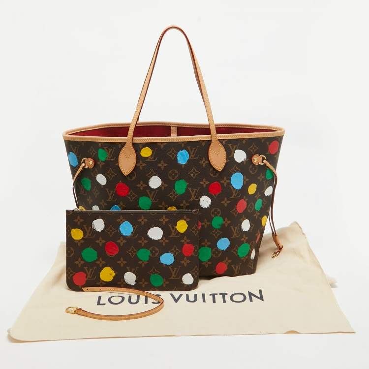 Pre Owned Louis Vuitton x Yayoi Kusama Monogram Dots Canvas Neverfull MM Bag