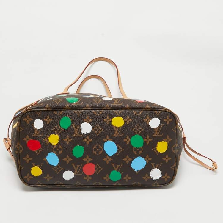 Pre Owned Louis Vuitton x Yayoi Kusama Monogram Dots Canvas Neverfull MM Bag