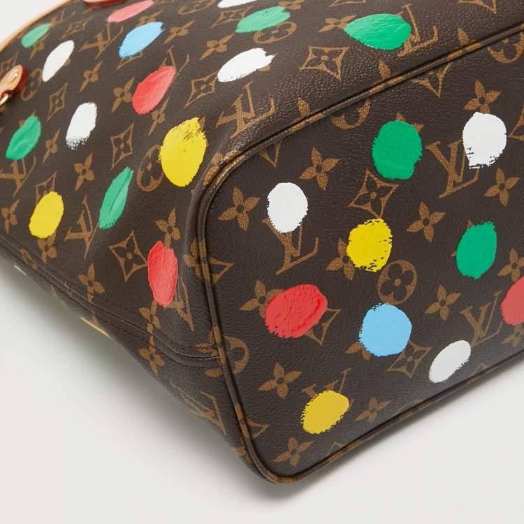 Pre Owned Louis Vuitton x Yayoi Kusama Monogram Dots Canvas Neverfull MM Bag