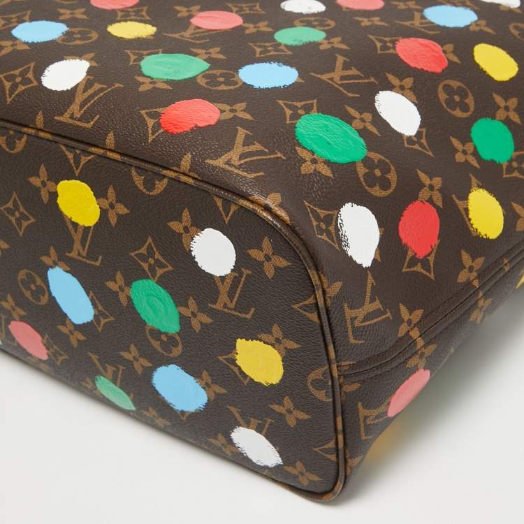 Pre Owned Louis Vuitton x Yayoi Kusama Monogram Dots Canvas Neverfull MM Bag