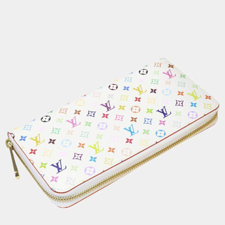 Pre Owned Louis Vuitton Monogram Multicolor Canvas Zippy Wallet