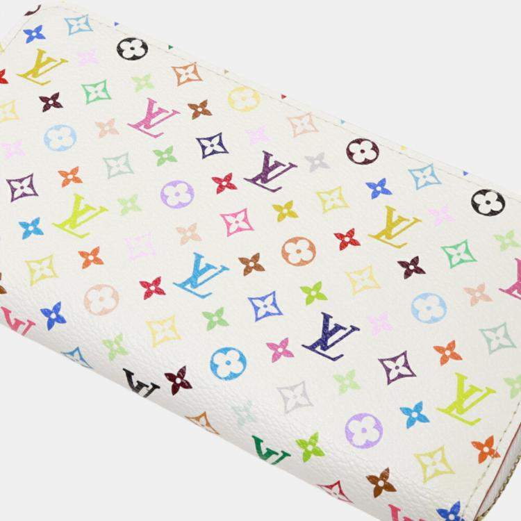 Pre Owned Louis Vuitton Monogram Multicolor Canvas Zippy Wallet