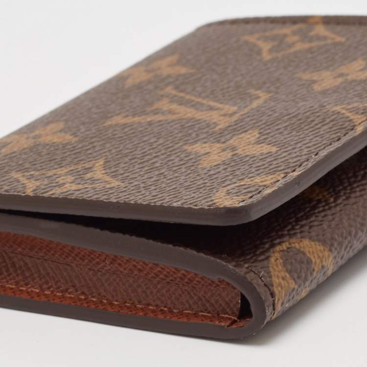 Pre Owned Louis Vuitton Monogram Canvas Envelope Business Card Holder