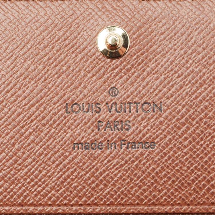 Pre Owned Louis Vuitton Monogram Canvas Envelope Business Card Holder