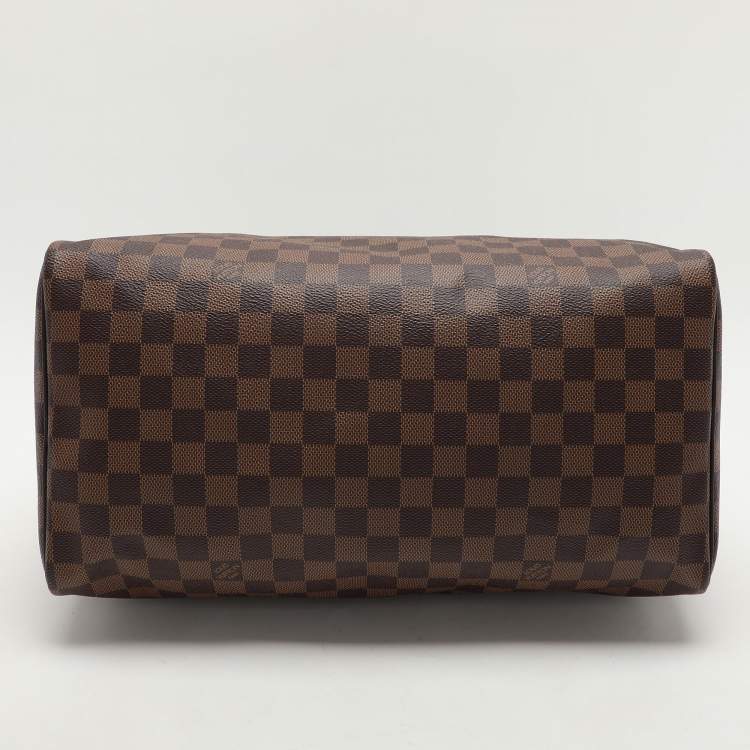 Pre Owned Louis Vuitton Damier Ebene Canvas Speedy 35 Bag