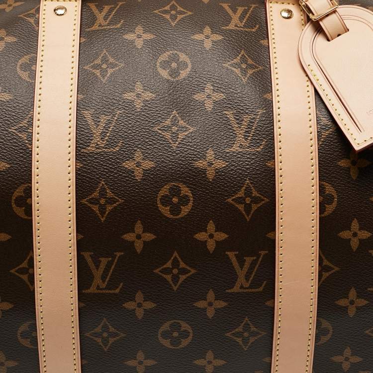 Pre Owned Louis Vuitton Monogram Canvas Keepall Bandouliere 50 Bag