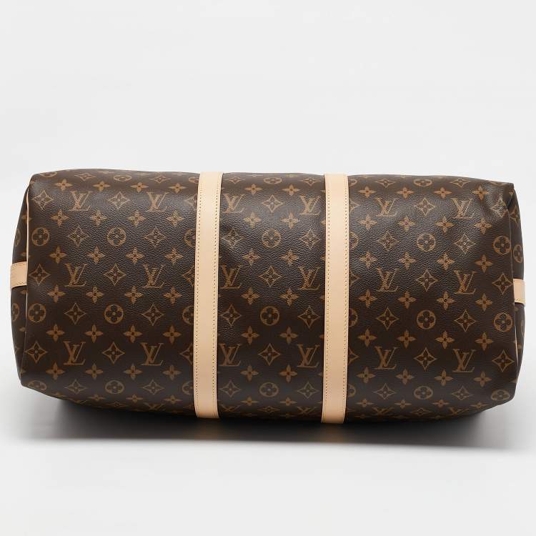 Pre Owned Louis Vuitton Monogram Canvas Keepall Bandouliere 50 Bag