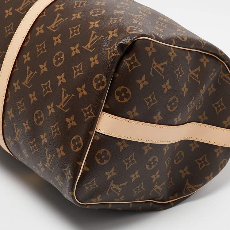 Pre Owned Louis Vuitton Monogram Canvas Keepall Bandouliere 50 Bag