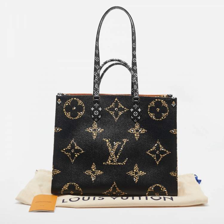 Pre Owned Louis Vuitton Jungle Giant Monogram Canvas OnTheGo GM Bag