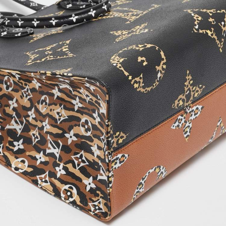 Pre Owned Louis Vuitton Jungle Giant Monogram Canvas OnTheGo GM Bag