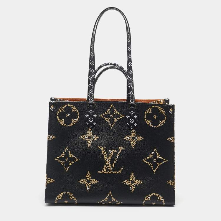 Pre Owned Louis Vuitton Jungle Giant Monogram Canvas OnTheGo GM Bag