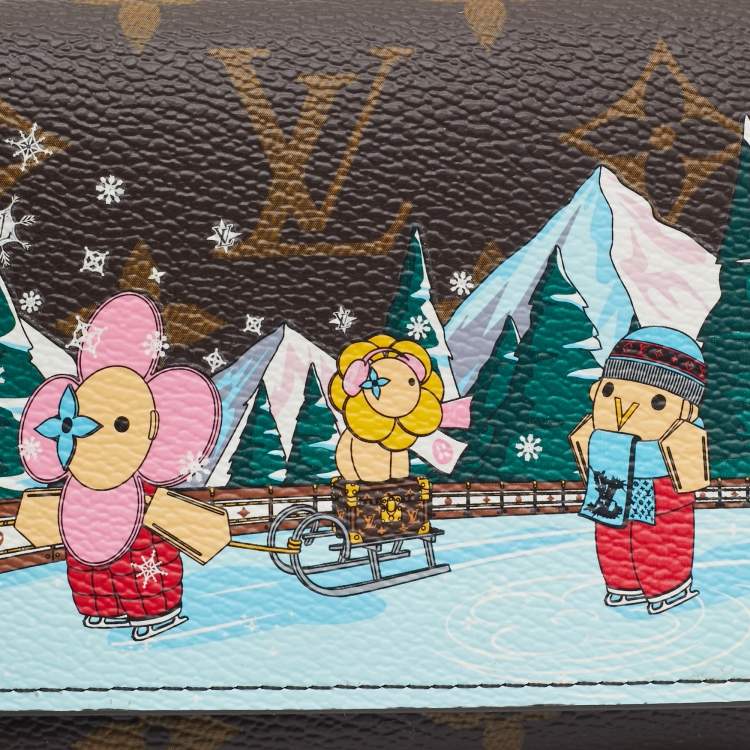 Pre Owned Louis Vuitton Monogram Canvas Christmas Animation Portefeuille Victorine Wallet