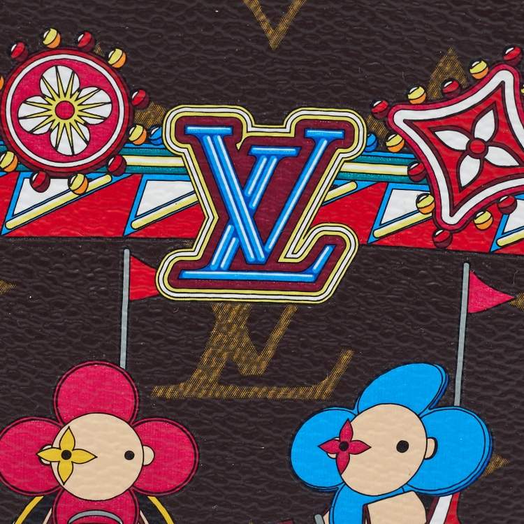 Pre Owned Louis Vuitton Monogram Canvas Christmas Animation Bumper Cars Coin Purse