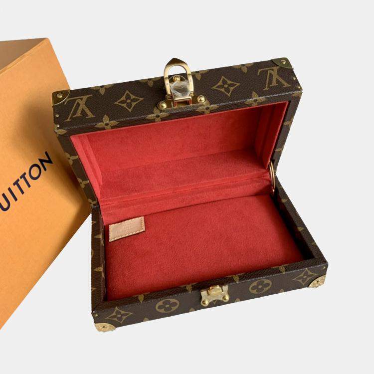 Pre Owned Louis Vuitton Brown Monogram Canvas Trunk Bag