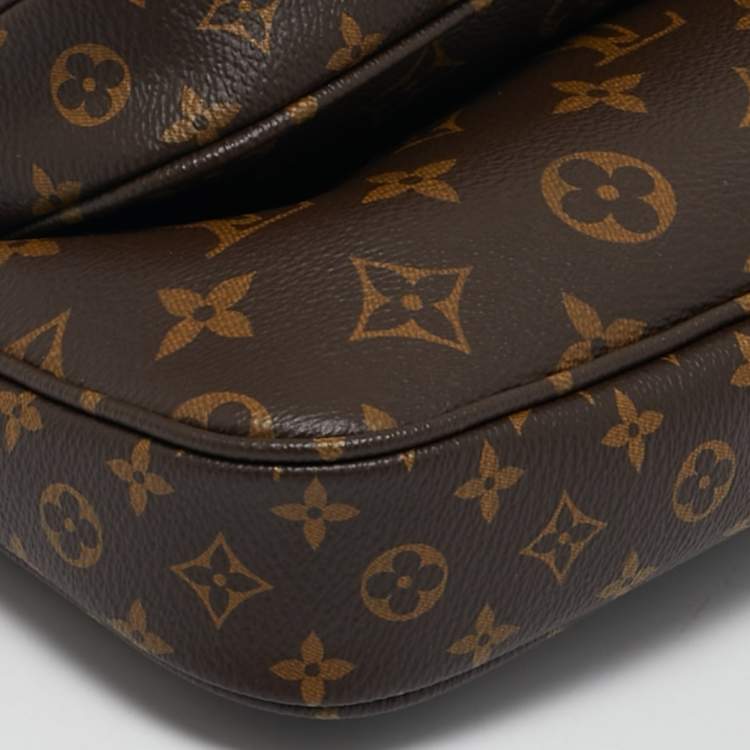 Pre Owned Louis Vuitton Green Monogram Canvas Multi Pochette Accessories Bag