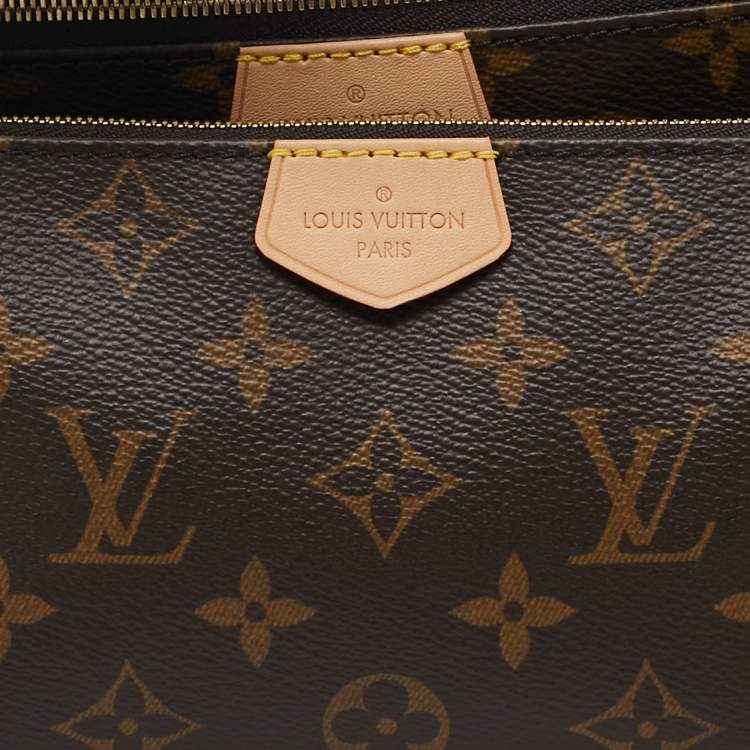 Pre Owned Louis Vuitton Green Monogram Canvas Multi Pochette Accessories Bag
