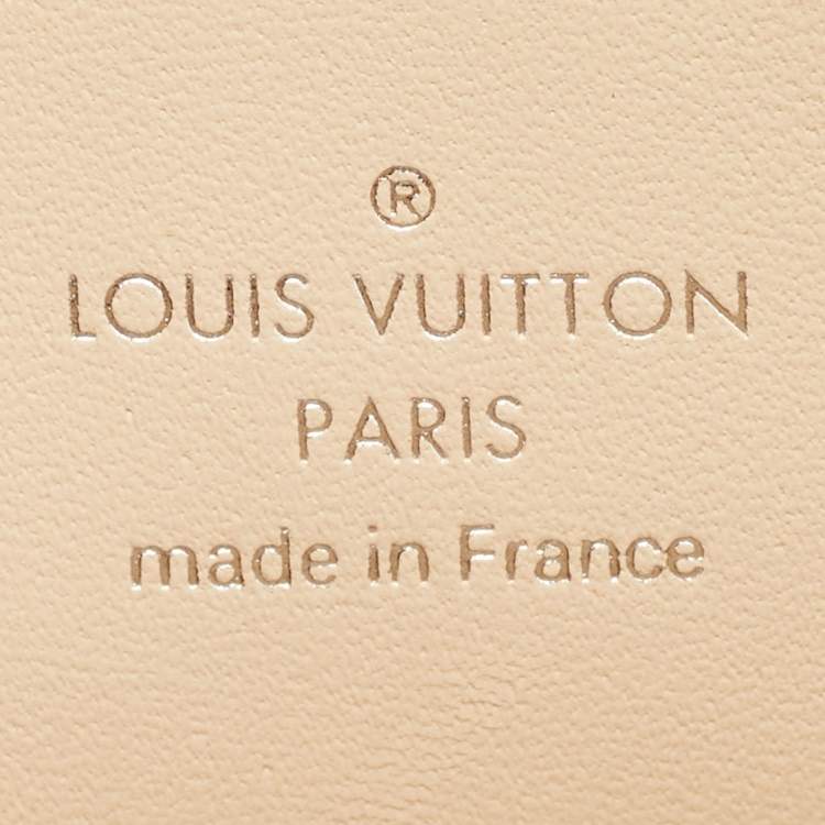 Pre Owned Louis Vuitton Beige Quilted Leather Malletage Alma BB Bag