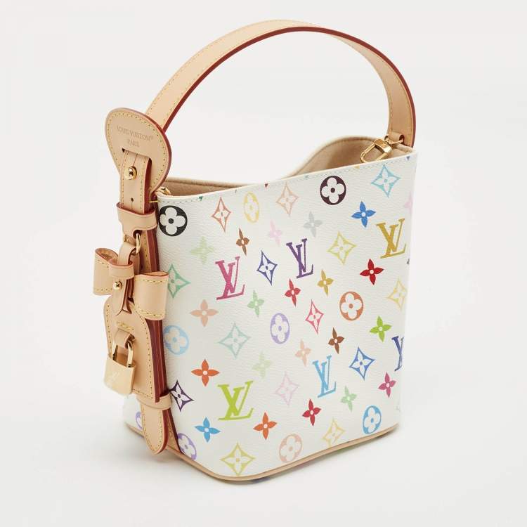 Pre Owned Louis Vuitton x Takashi Murakami Multicolore Monogram Canvas All In BB Bag