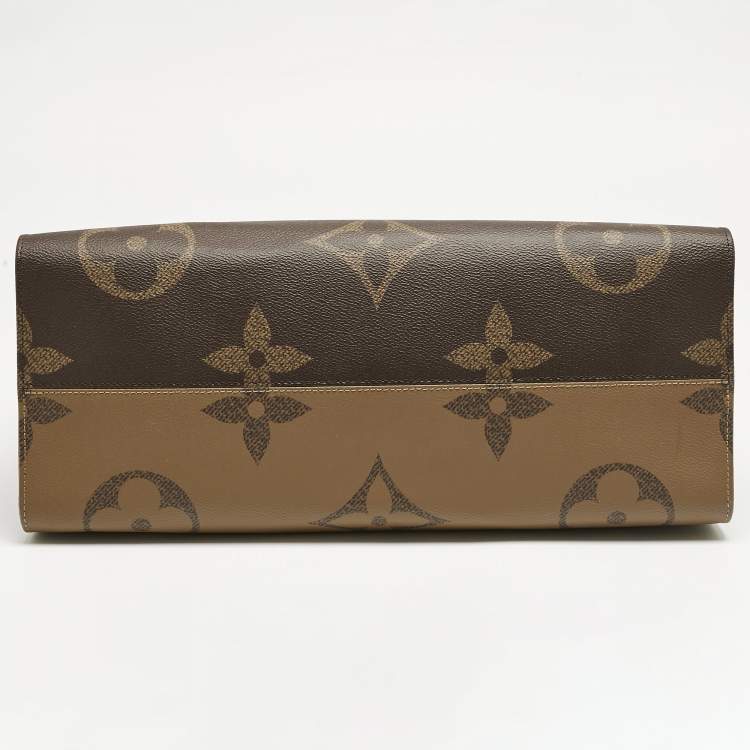 Pre Owned Louis Vuitton Monogram Reverse Giant Canvas OnTheGo GM Bag