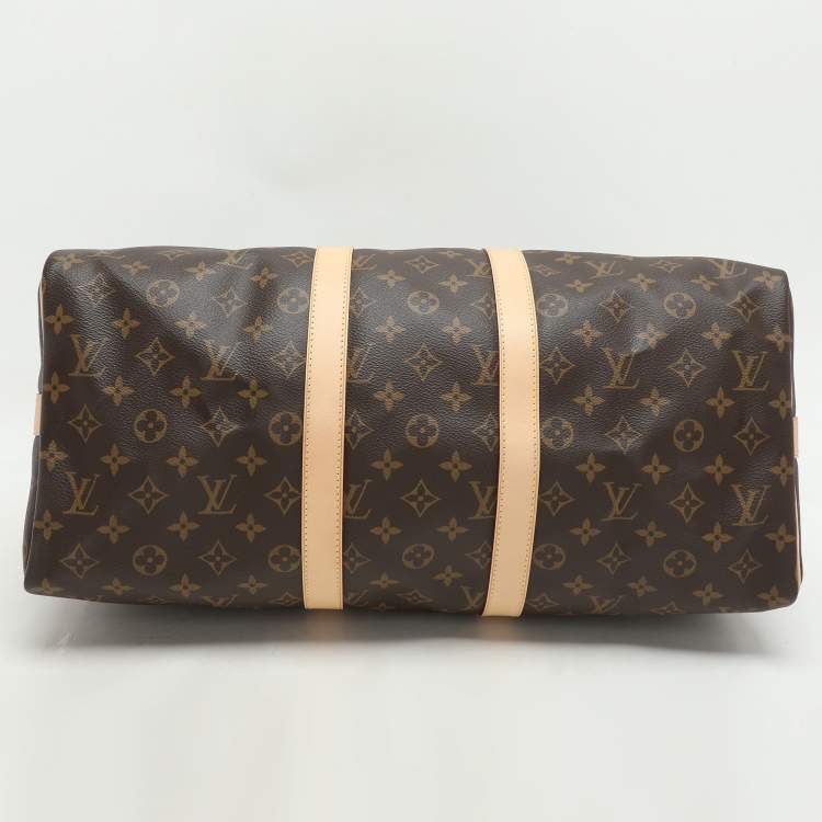 Pre Owned Louis Vuitton Monogram Canvas Keepall Bandouliere 45 Bag