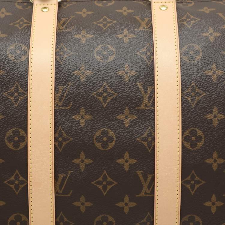 Pre Owned Louis Vuitton Monogram Canvas Keepall Bandouliere 45 Bag