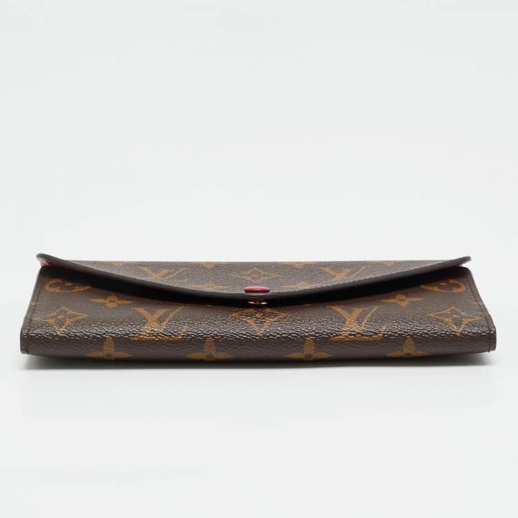 Pre Owned Louis Vuitton Fuchsia Monogram Canvas  Josephine Wallet