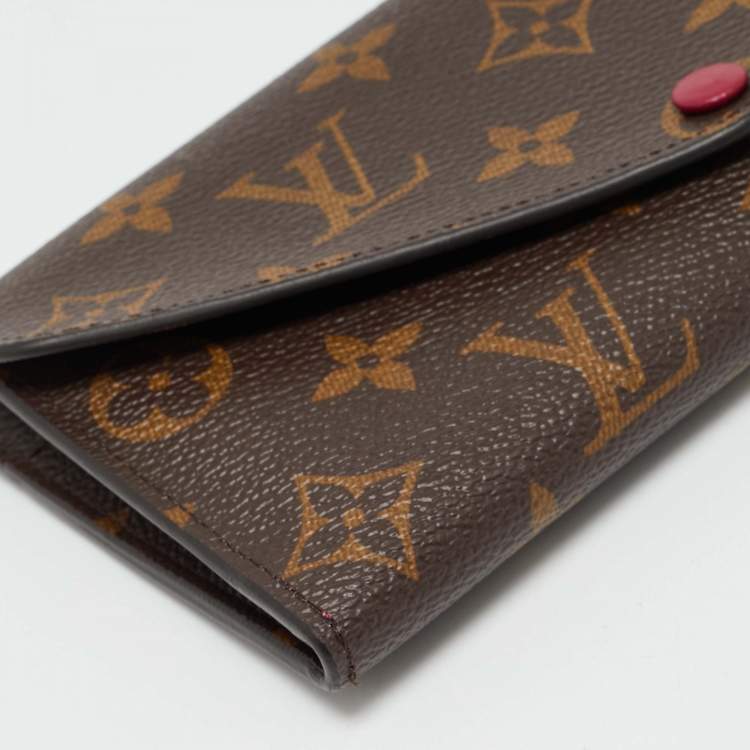 Pre Owned Louis Vuitton Fuchsia Monogram Canvas  Josephine Wallet