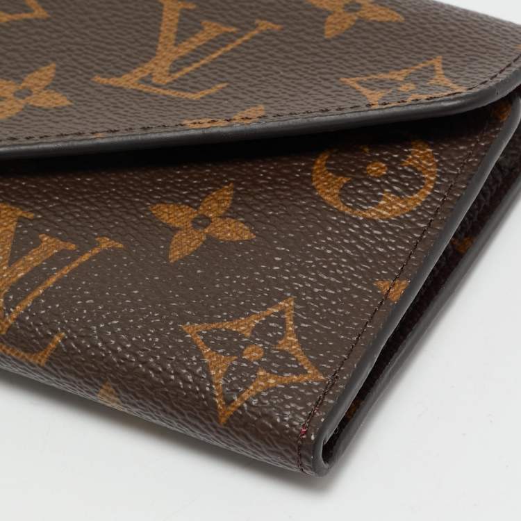 Pre Owned Louis Vuitton Fuchsia Monogram Canvas  Josephine Wallet