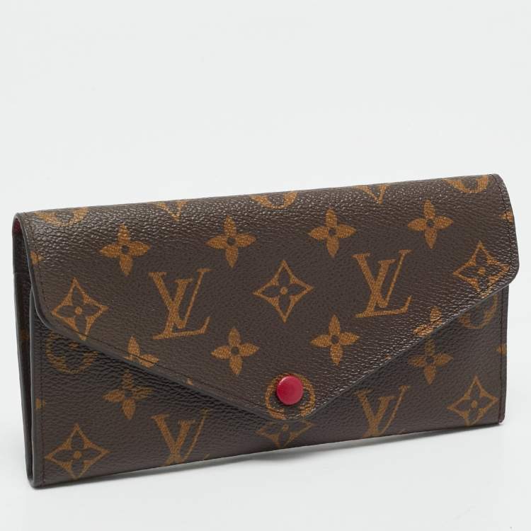 Pre Owned Louis Vuitton Fuchsia Monogram Canvas  Josephine Wallet