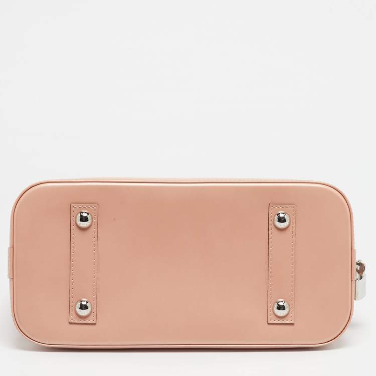 Pre Owned Louis Vuitton Metallic Peach Epi Leather Alma PM Bag