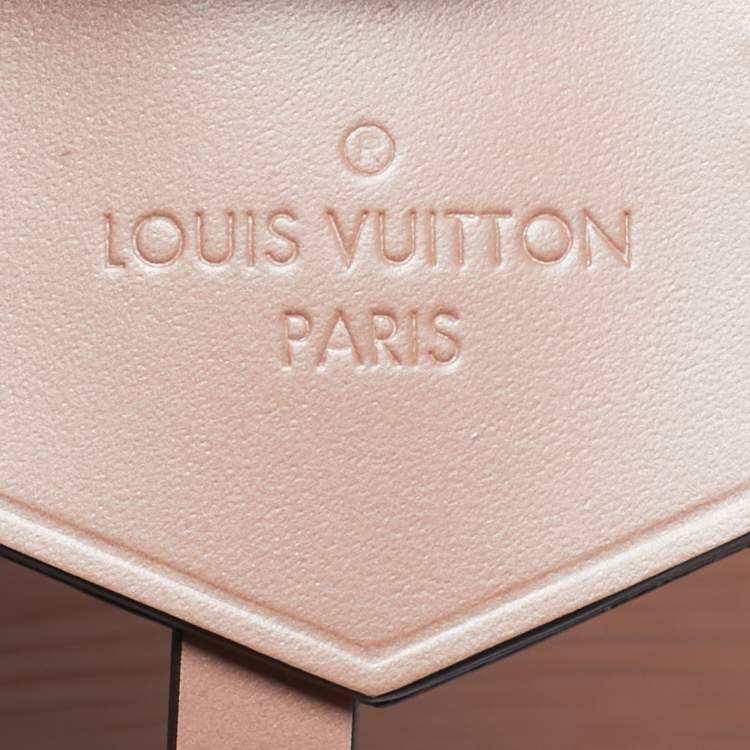 Pre Owned Louis Vuitton Metallic Peach Epi Leather Alma PM Bag