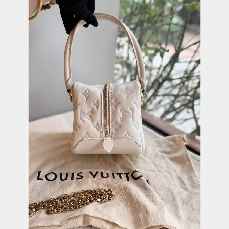 Pre Owned Louis Vuitton New Square Monogram Leather Shoulder Bag