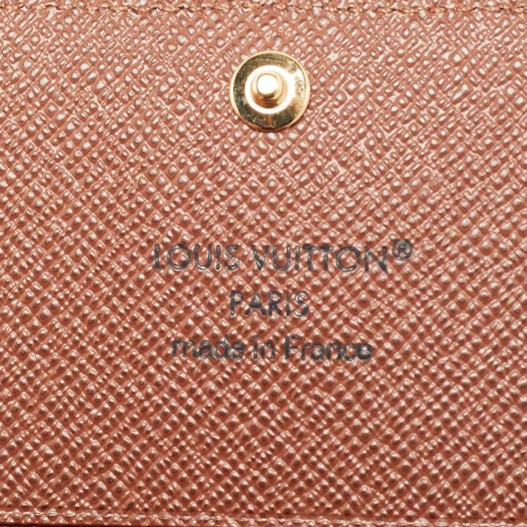 Pre Owned Louis Vuitton Monogram Canvas Envelope Business Card Holder