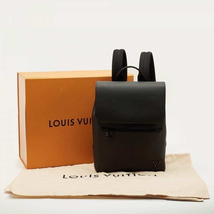 Pre Owned Louis Vuitton Black Leather Fastline Backpack