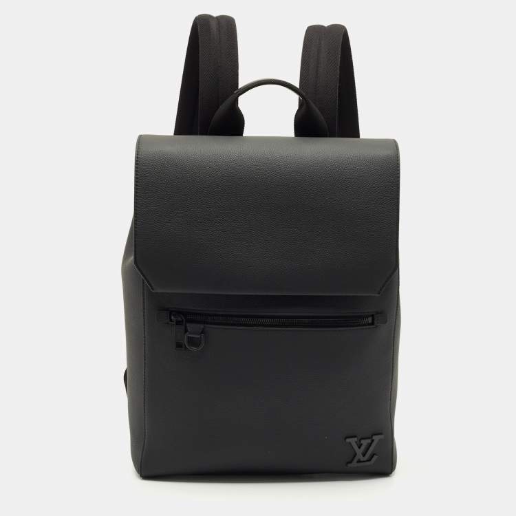 Pre Owned Louis Vuitton Black Leather Fastline Backpack