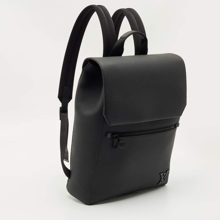 Pre Owned Louis Vuitton Black Leather Fastline Backpack