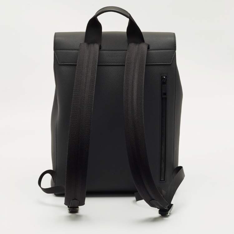 Pre Owned Louis Vuitton Black Leather Fastline Backpack