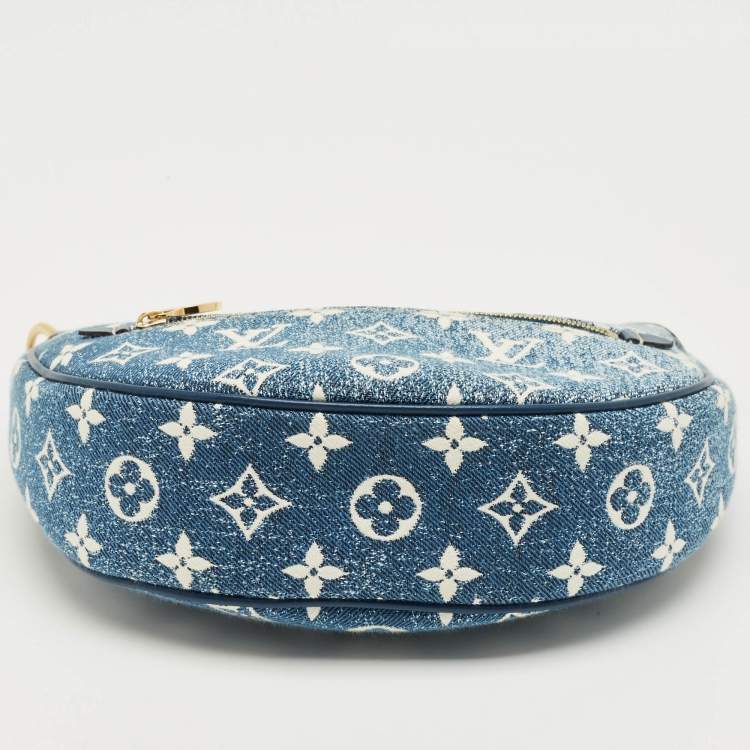 Pre Owned Louis Vuitton Bleu Monogram Denim Loop Bag