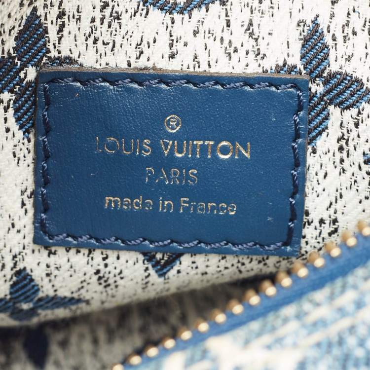 Pre Owned Louis Vuitton Bleu Monogram Denim Loop Bag