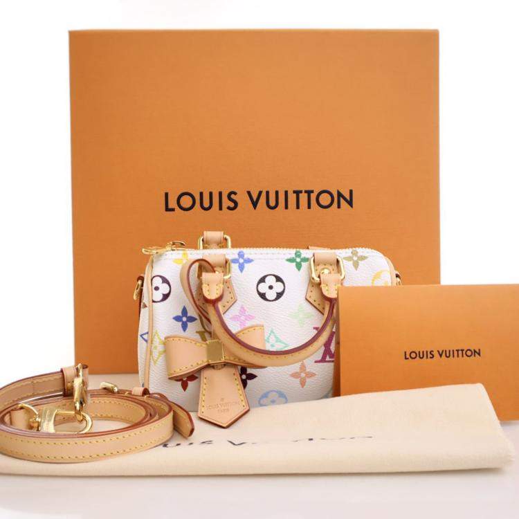 مملوكة مسبقًا Louis Vuitton x Takashi Murakami Multicolor Monogram Nano Speedy