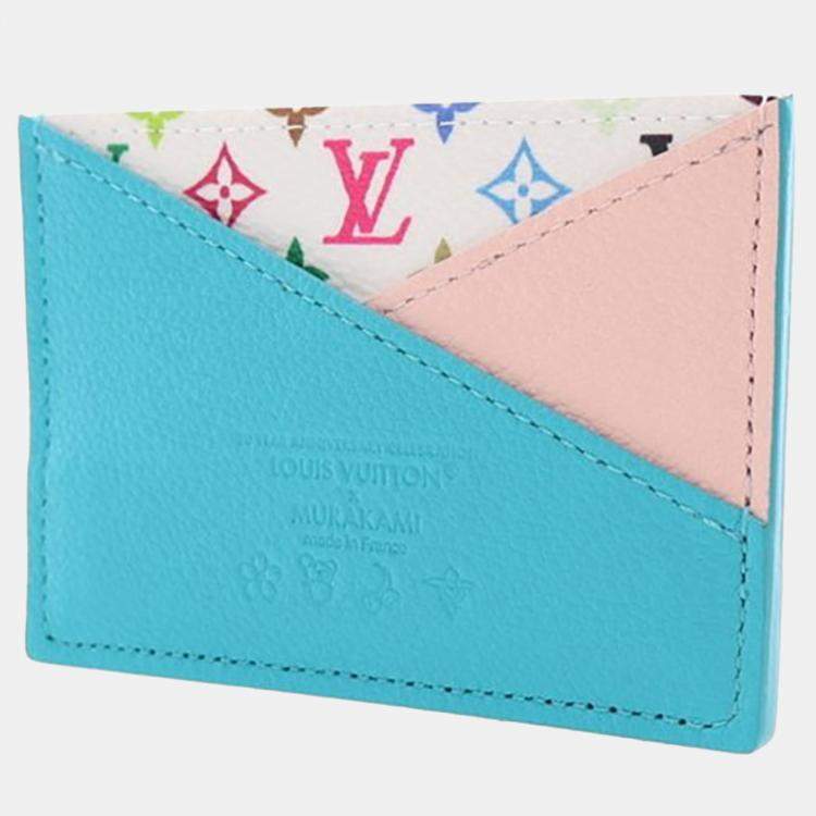 Pre Owned Louis Vuitton x Takashi Murakami Criss-Cross Card Holder