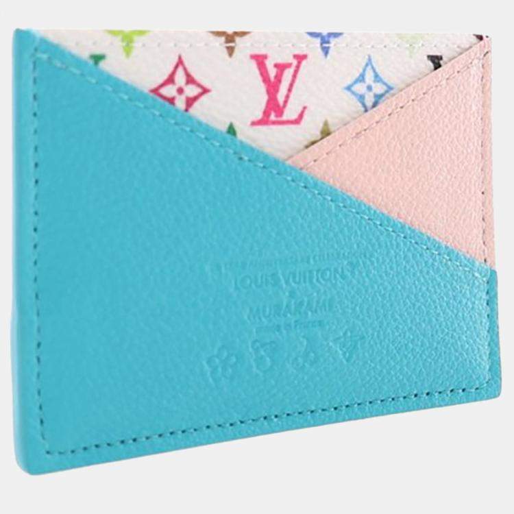 Pre Owned Louis Vuitton x Takashi Murakami Criss-Cross Card Holder