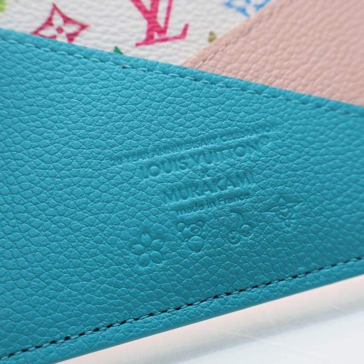 Pre Owned Louis Vuitton x Takashi Murakami Criss-Cross Card Holder